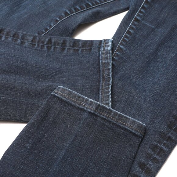 Madewell ALLEY Straight Jeans Mid Rise Slim Dark Wash Stretch Classic - Picture 10 of 11